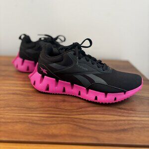Reebok Zig Dynamica 2 Black and Pink Running Shoes